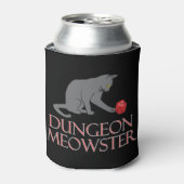 Dungeon Meowster Funny RPG Cat met Dice Blikjeskoeler (Blikje Voorkant)