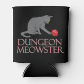 Dungeon Meowster Funny RPG Cat met Dice Blikjeskoeler (Voorkant)