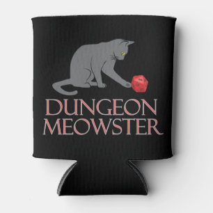 Dungeon Meowster Funny RPG Cat met Dice Blikjeskoeler