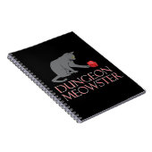 Dungeon Meowster Funny RPG Cat met Dice Notitieboek (Rechterzijde)