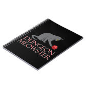 Dungeon Meowster Funny RPG Cat met Dice Notitieboek (Linkerzijde)