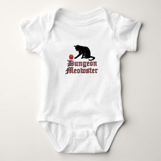 Dungeon Meowster Funny RPG Cat met Dice Romper (Voorkant)