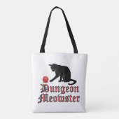 Dungeon Meowster Funny RPG Cat with Dice Tote Bag (Achterkant)