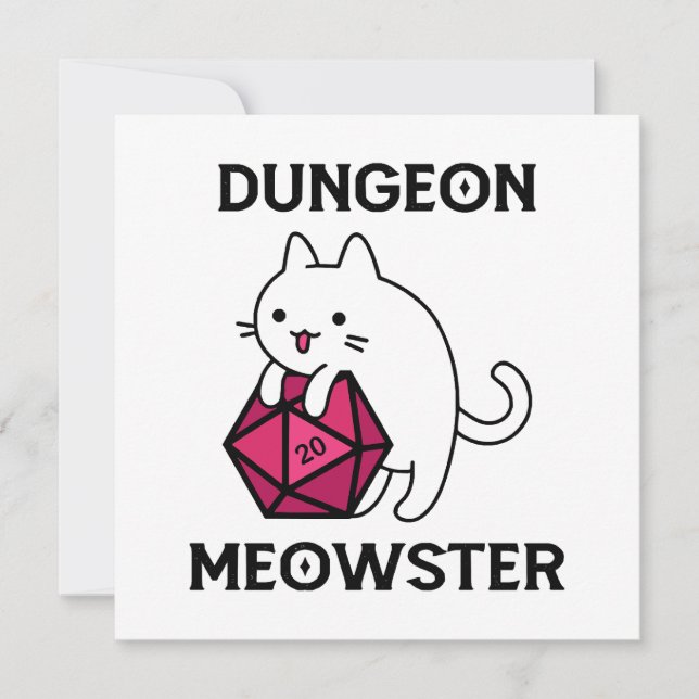 Dungeon Meowster Kat Grappig (Voorkant)