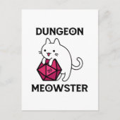 Dungeon Meowster Kat Grappig Briefkaart (Voorkant)