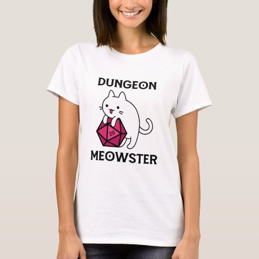 Dungeon Meowster Kat Grappig T-shirt (Voorkant)