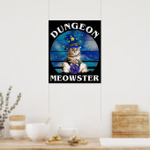 Dungeon Meowster Poster (Keuken)