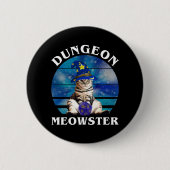Dungeon Meowster Ronde Button 5,7 Cm (Voorkant)