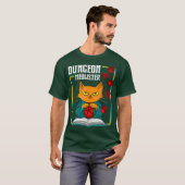 Dungeon Meowster RPG Tabletop Gaming DM Role T-shirt (Voorkant volledig)