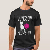 Dungeon Meowster Rpg Tabletop Gaming Dm T-shirt (Voorkant)