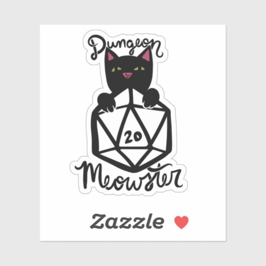 Dungeon Meowster Sticker (Vel)