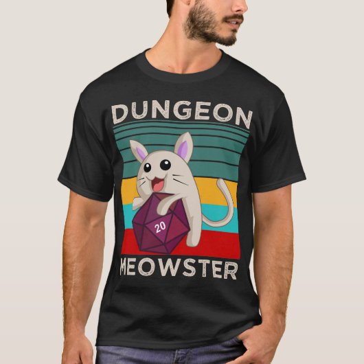 Dungeon Meowster T-shirt (Voorkant)