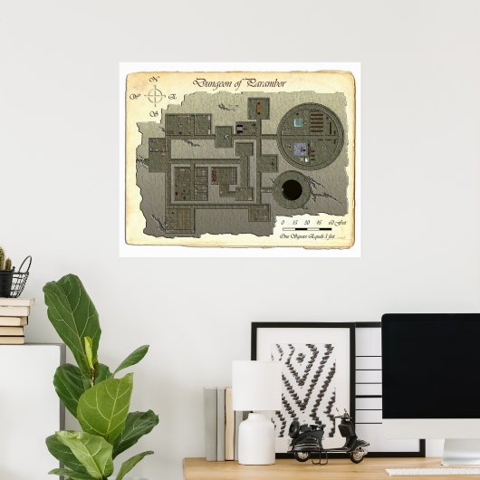 Dungeon of Parambor Battle Map Poster (Thuiskantoor)