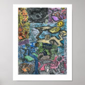 Dungeon Rift Dungeon Painting Poster (Voorkant)