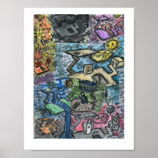 Dungeon Rift Dungeon Painting Poster