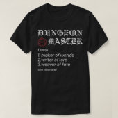 Dungeon RPG Master Dice Rolling Boss Dragon birthd T-shirt (Design voorkant)
