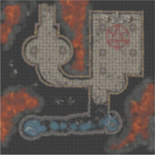 Dungeon Tegel Sticker: Occulte Ondergrond Sticker (Voorkant)