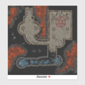 Dungeon Tegel Sticker: occulte ondergrondse Sticker (Vel)