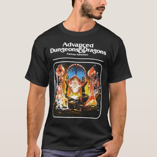 Dungeons &amp; Dragons Wizard artwork Classic T-Sh T-shirt (Voorkant)