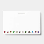 Dungeons and Dragons Class Dice Design Badge (Achterkant)