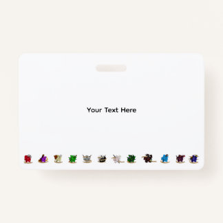 Dungeons and Dragons Class Dice Design Badge