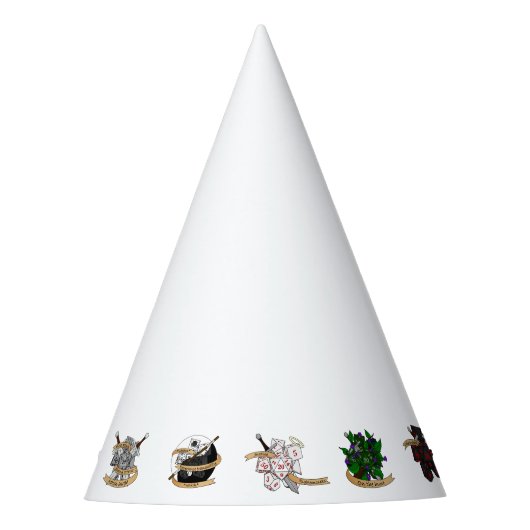 Dungeons and Dragons Class Dice Design Feesthoedjes (Voorkant)