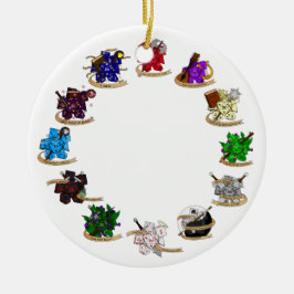 Dungeons and Dragons Class Dice Design Keramisch Ornament