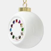 Dungeons and Dragons Class Dice Design Keramische Bal Ornament (Rechts)