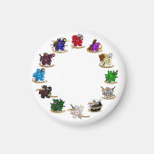 Dungeons and Dragons Class Dice Design Magneet (Voorkant)