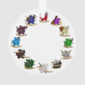 Dungeons and Dragons Class Dice Design Ornament (achterkant)