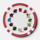 Dungeons and Dragons Class Dice Design Poker Chips (Achterkant)