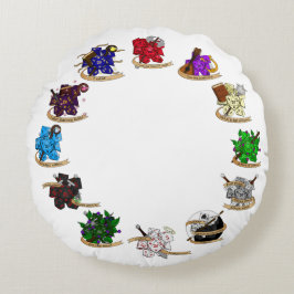 Dungeons and Dragons Class Dice Design Rond Kussen