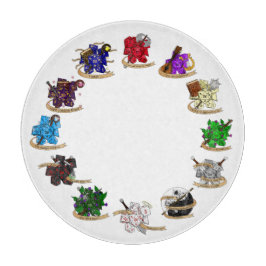 Dungeons and Dragons Class Dice Design Snijplank