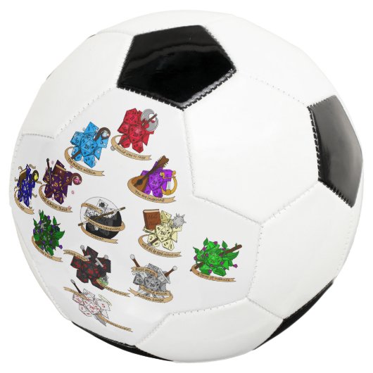 Dungeons and Dragons Class Dice Design Voetbal (Drie kwart)