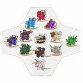 Dungeons and Dragons Class Dice Design Voetbal (Enkel)