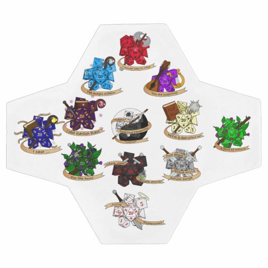 Dungeons and Dragons Class Dice Design Voetbal (Enkel)