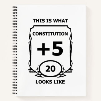 Dungeons and Dragons Constitutionele Notitieboekje Notitieboek