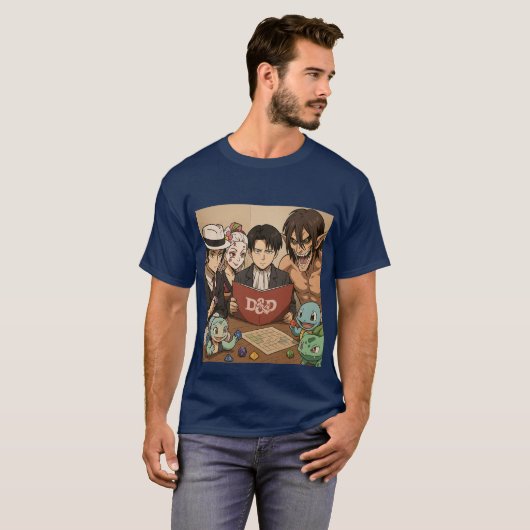 Dungeons and Dragons with friends T-shirt (Voorkant volledig)