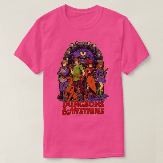 Dungeons and Mysteries RPG  Dog Toon T-shirt (Design voorkant)