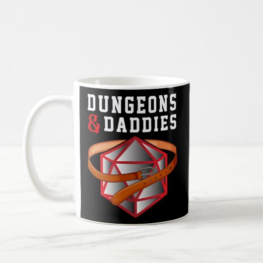 Dungeons Daddies Nerdy Dirty Humor Submissive Sub Koffiemok (Links)