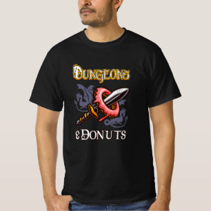 Dungeons & Donuts Funny RPG Roleplaying Fantasy T-shirt