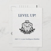 Dungeons & Dragons: +1 toevoegen aan uw Wisdom Mod Briefkaart (Voorkant / Achterkant)
