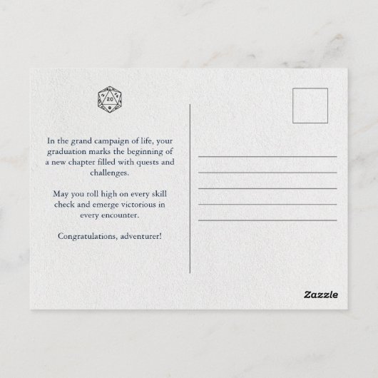 Dungeons & Dragons: +1 toevoegen aan uw Wisdom Mod Briefkaart (Achterkant)