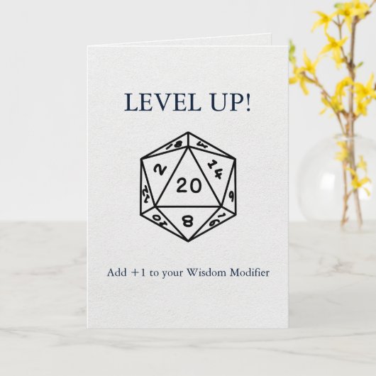 Dungeons & Dragons: +1 toevoegen aan uw Wisdom Mod Kaart (Gele Bloem)