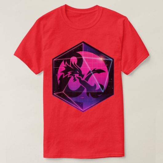 Dungeons Dragons Ampersand in 3D Dice T-shirt (Design voorkant)