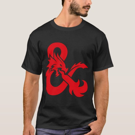 Dungeons Dragons Ampersand only Logo T-shirt (Voorkant)