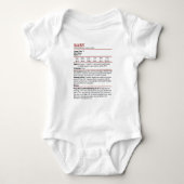 Dungeons & Dragons Baby Stat Block Romper (Voorkant)