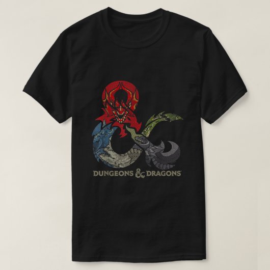 Dungeons  Dragons Dragon Ampersand Logo  T-shirt (Design voorkant)