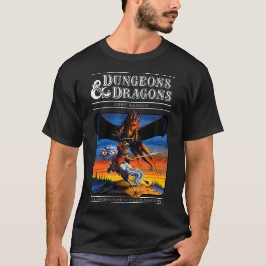 Dungeons Dragons Expert Rulebook T-shirt (Voorkant)