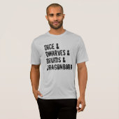 Dungeons Dragons Geïnspireerde Word List Mannen T- T-shirt (Voorkant volledig)